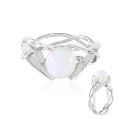 Zilveren ring met een AAA Welo-opaal (de Melo)
