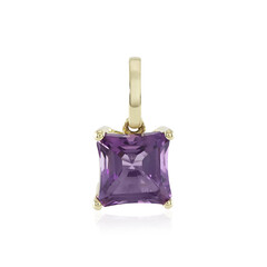 Gouden hanger met een amethist