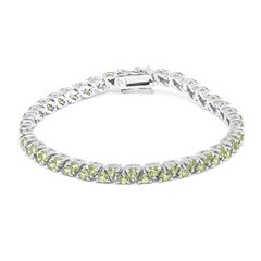 Zilveren armband met Birmese Peridoots