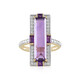 Gouden ring met een Zambia-amethist (SUHANA)