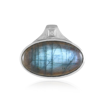 Zilveren hanger met een labradoriet (MONOSONO COLLECTION)