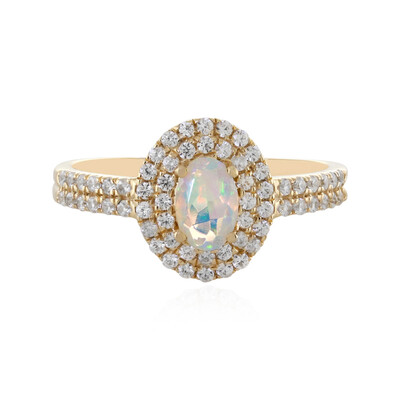Gouden ring met een Welo-opaal