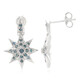Zilveren oorbellen met Fancy diamanten