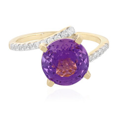 Gouden ring met een AAA Kalomo Amethist (PHANTASIA)
