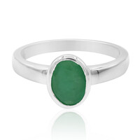 Zilveren ring met een Socoto smaragd