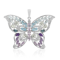 Zilveren hanger met lavendel amethisten