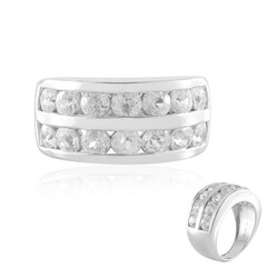 Zilveren ring met zirkonen (de Melo)