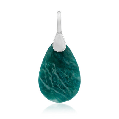 Zilveren hanger met een amazoniet