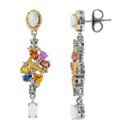 Zilveren oorbellen met Welo-opalen (Dallas Prince Designs)
