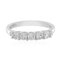 Zilveren ring met zirkonen