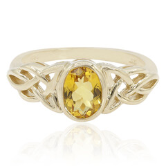 Gouden ring met een heliodoor