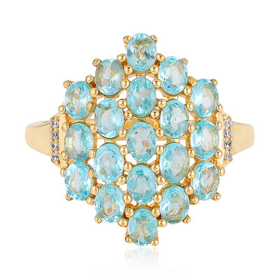 Zilveren ring met Blauwe apatieten