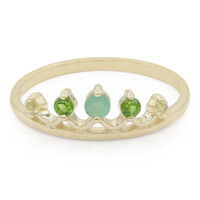 Gouden ring met een smaragd