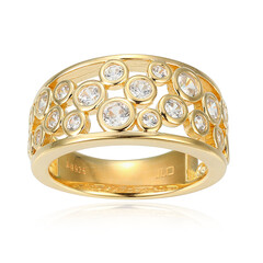 Zilveren ring met zirkonen