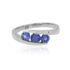 Platinaen ring met een AAA tanzaniet