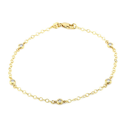 Gouden armband met SI1 (H) Diamanten