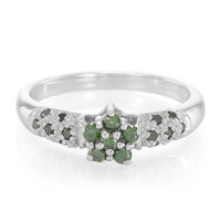 Zilveren ring met Fancy diamanten