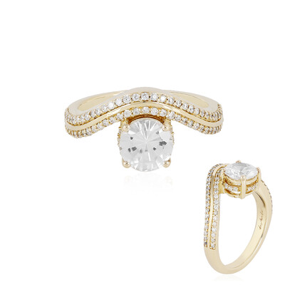 Gouden ring met een zirkoon (de Melo)