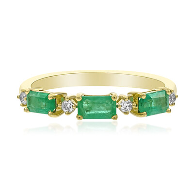 Gouden ring met AAA Zambia smaragden (CIRARI)
