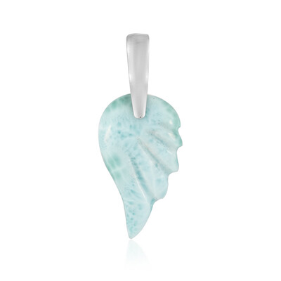 Zilveren hanger met een larimar