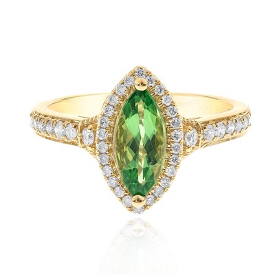 Gouden ring met een AAA tsavoriet (CIRARI)