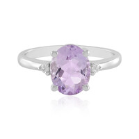 Zilveren ring met een lavendel amethist