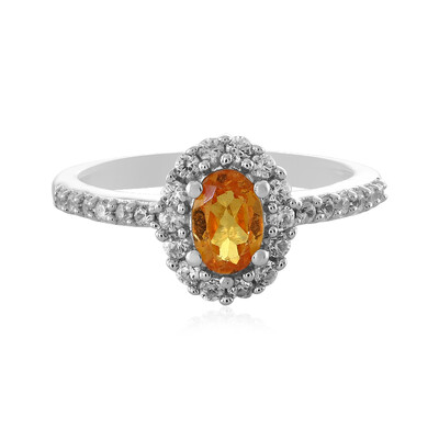 Zilveren ring met een spessartien