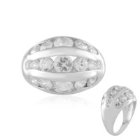 Zilveren ring met zirkonen (de Melo)