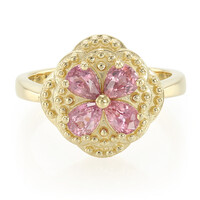 Gouden ring met Onverhitte Padparadscha Saffieren (AMAYANI)