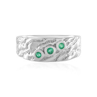 Zilveren ring met Russische smaragden (de Melo)