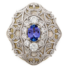 Zilveren ring met een parelmoer (Dallas Prince Designs)