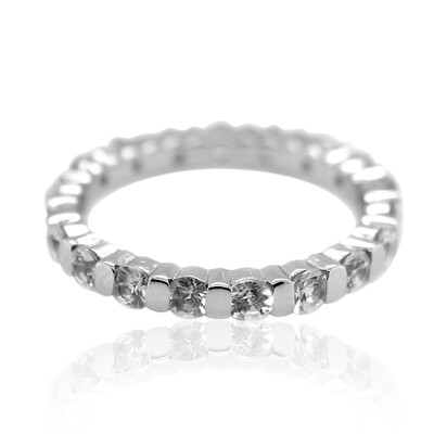 Zilveren ring met zirkonen