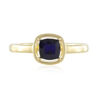 Zilveren ring met een Madagaskar Blauwe Saffier