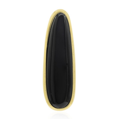 Zilveren hanger met een zwarte onyx (MONOSONO COLLECTION)