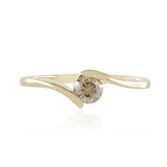 Gouden ring met een SI2 Champagne Diamant
