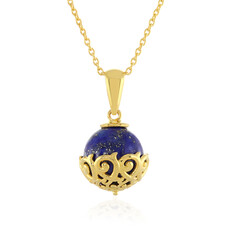 Zilveren halsketting met een lapis lazuli