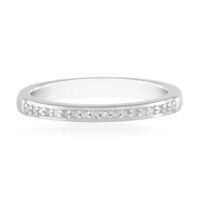 Zilveren ring met I3 (J) Diamanten