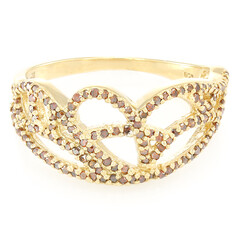 Zilveren ring met Fancy diamanten