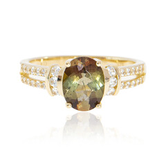 Gouden ring met een andalusiet
