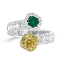 Gouden ring met een Colombiaanse smaragd (CIRARI)