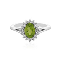 Zilveren ring met een peridoot