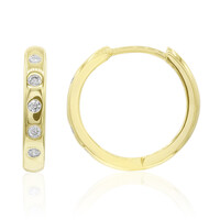 Gouden oorbellen met Diamanten SI2 (G)