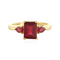 Zilveren ring met een Madagaskar Robijn