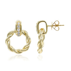 Gouden oorbellen met I1 (H) Diamanten (CIRARI)