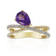 Gouden ring met een amethist