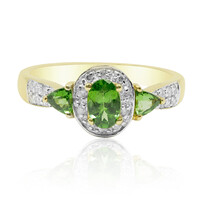 Gouden ring met een tsavoriet