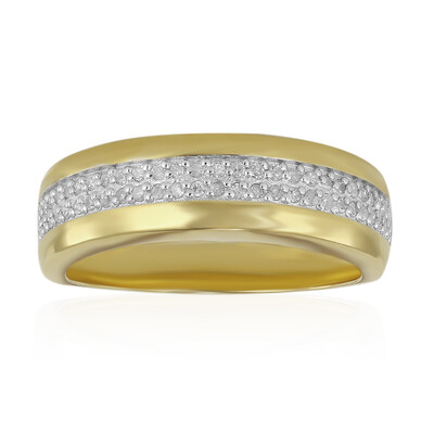 Zilveren ring met I3 (I) Diamanten