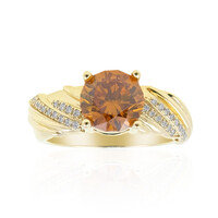 Gouden ring met een sfaleriet (de Melo)