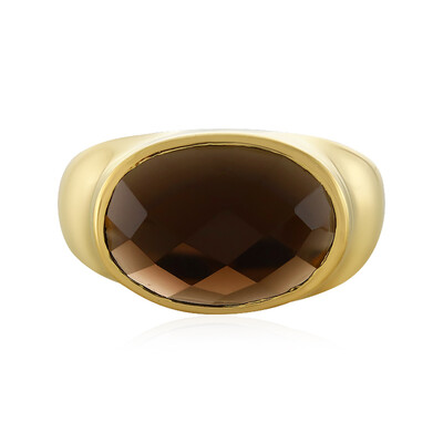 Zilveren ring met een rookkwarts