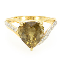 Gouden ring met een koper toermalijn (AMAYANI)